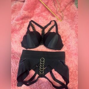 Honey Birdette Bra & Garter